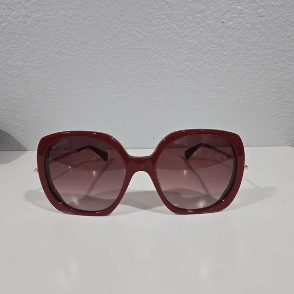 MAXMARA Malibu Red Sunglasses NWOT Maxmara MM0123 Sunglasses | Select Eyewear main image 3